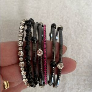 stackable bracelets , slip on , for small or petite